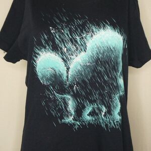 Teefury Pokemon Squirtle in the Rain T Shirt Tee